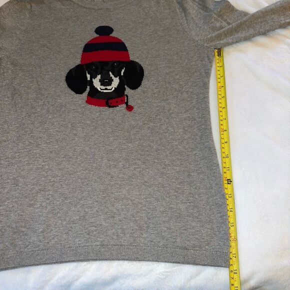 Tommy Hilfiger Women’s Winter Dog Gray Sweater Medium NWT - Picture 10 of 11